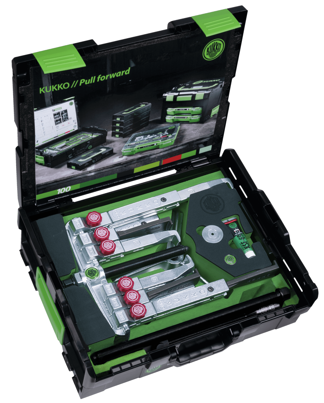 KUKKO K-2030-20+S+B UNIVERSAL 2-JAW AND 3-JAW PULLER SET WITH TWO