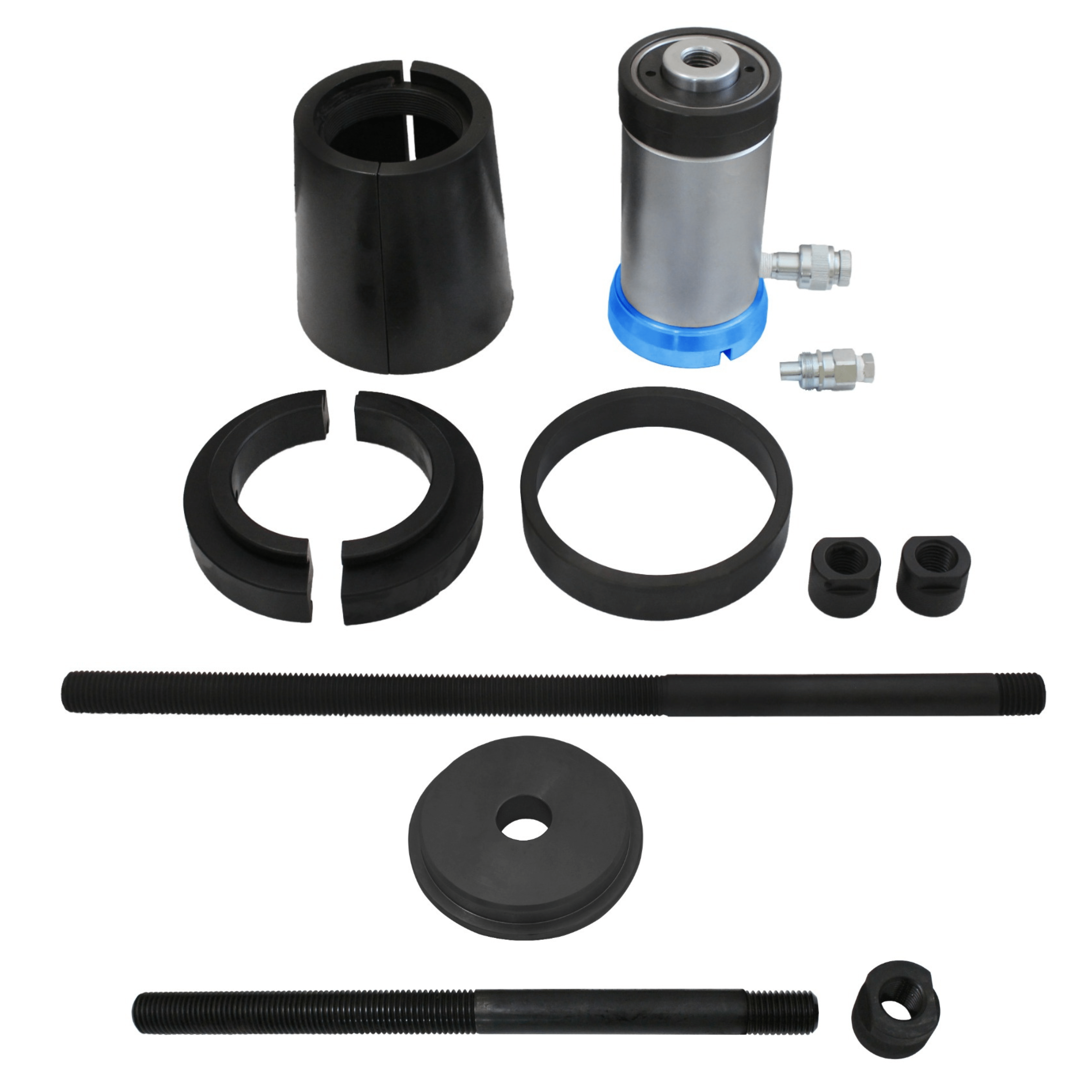 Volvo I-Shift Main Shaft Transmission Bearing Remover & Installer Tool Kit  with 18T Hydraulic Puller 9992671 , 9992619 , 9998542 , 9996889 , 88800015  