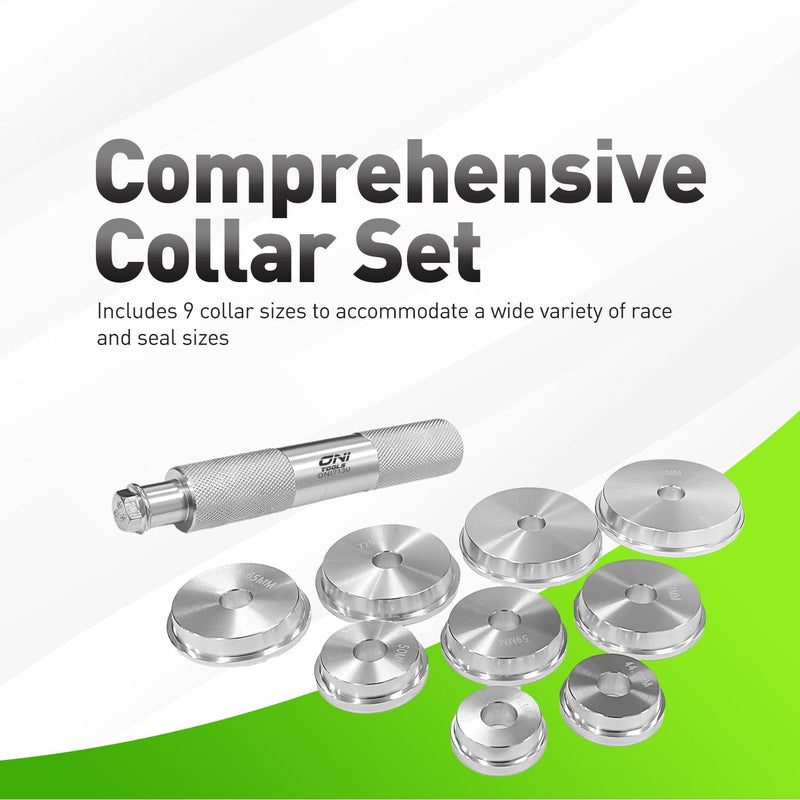 Bearing Race & Seal Driver Set, 10-Piece For Installing Wheel Bearing Races & Seals (1.565–3.180 In, Aluminum Drivers) OTC 4507, 648996, 37119 Alt