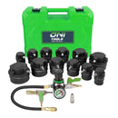 14-Piece Boost Leak Tester Kit W/ 0–6 Bar Gauge For Turbo & Intercooler Hoses 46–100mm (WL14 Style)