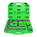 Air-Powered Brake Caliper Wind Back Tool Kit For Disc Brake Caliper Piston Rewind – 22 Adapters 4302 Alt