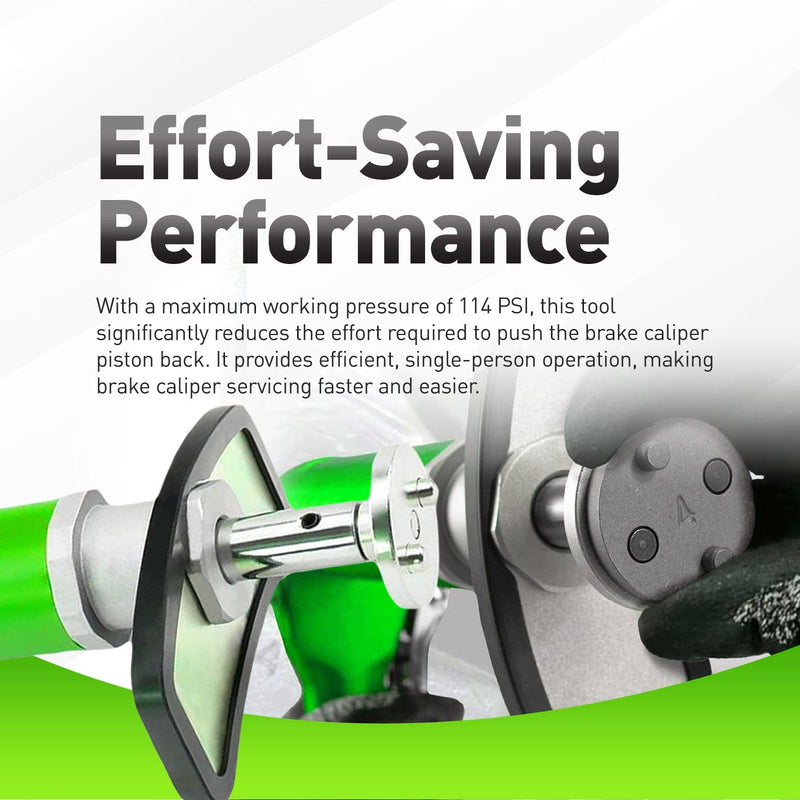 Air-Powered Brake Caliper Wind Back Tool Kit For Disc Brake Caliper Piston Rewind – 22 Adapters 4302 Alt