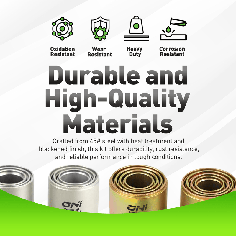 26-Piece Press & Pull Sleeve Kit For Bushings Bearings Seals on Cars LCV HGV (34–72 mm, M10–M16)