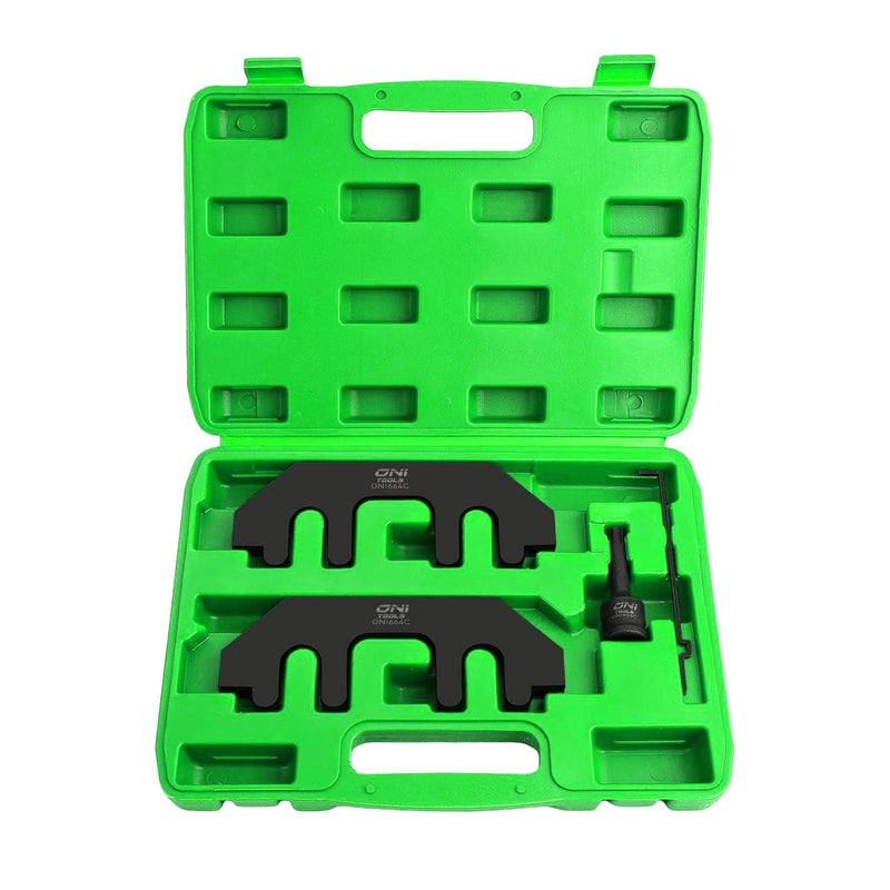 ONI664C 303-1248, 303-1530 Alternative Camshaft Holding & Chain Tensioner with Socket Tool Kit for Ford 3.5L 3.7L 4.0L 4V Engines