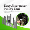 30PCS Alternator Pulley Removal & Installation Tool Kit For Audi BMW Ford GM Mercedes VW Volvo Toyota Honda vehicles Bosch Marelli Valeo Alt