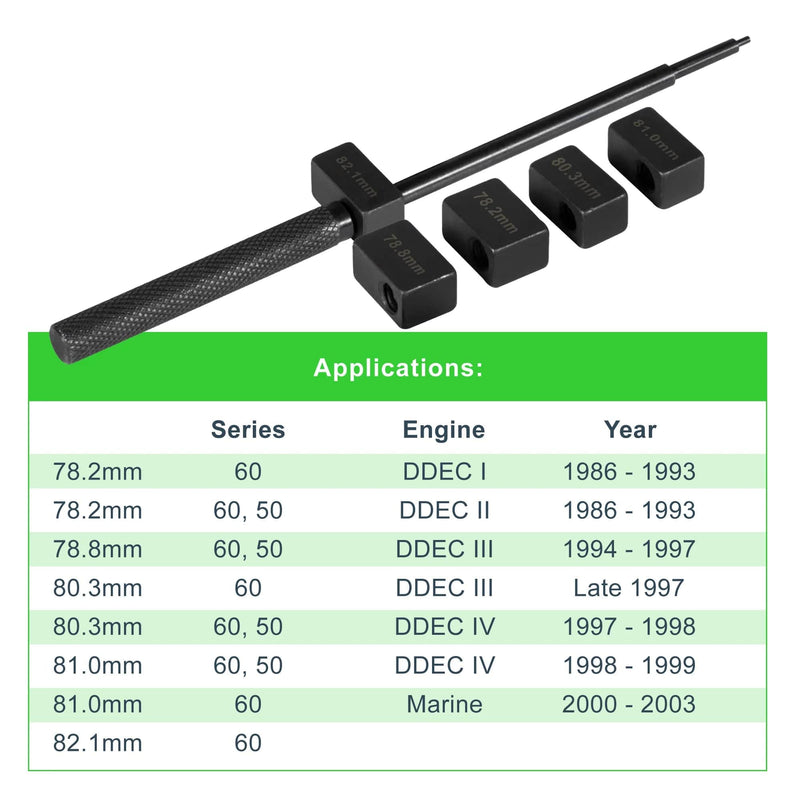 Detroit Injector Tester 3350 Injector Height Gauge Set for Detroit Diesel Series 50 & 60 Engin
