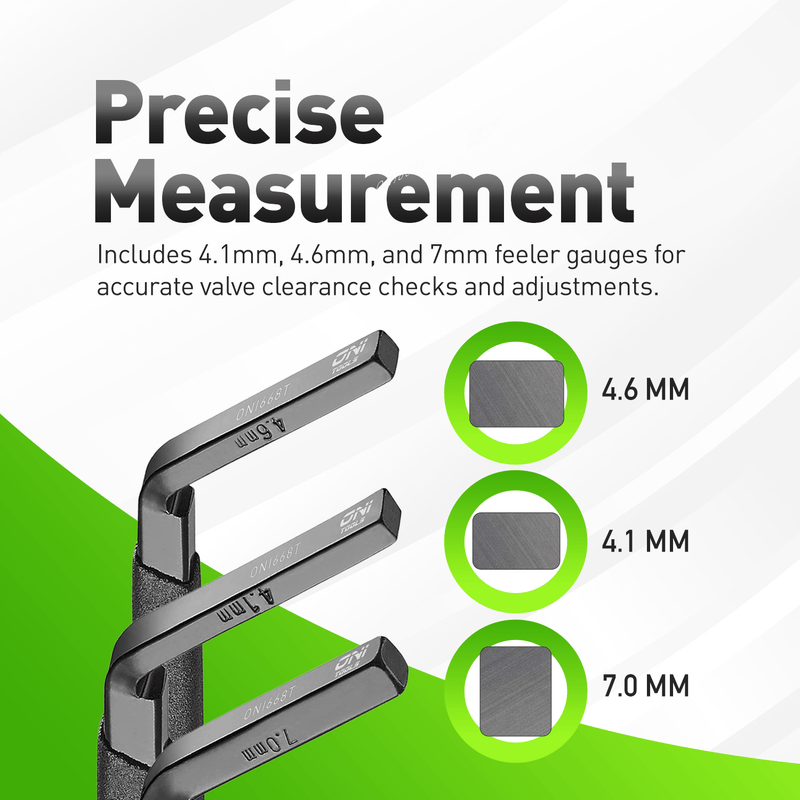 W470589022300, W470589042300, 3163530 Engine Brake Feeler Gauge Set and Jake Brake Lash Adjustment 3-Piece for Detroit DD13 DD15 DD16 Cummins ISX Alt