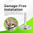 5-Piece Truck Hub Seal Installer Kit for Class 7 & 8 Trucks (1.5”–2.5”) – Heavy-Duty Steel & Blow-Molded Case