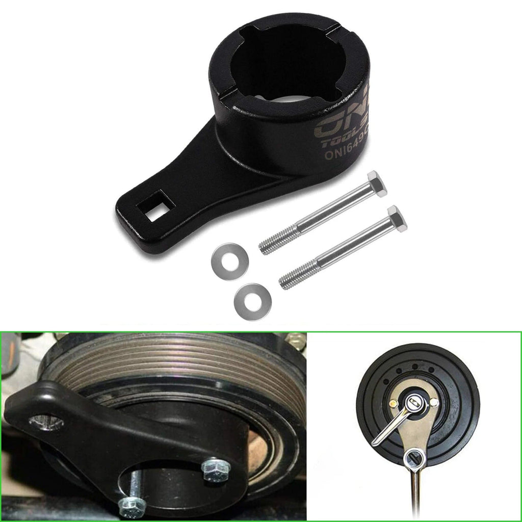 Harmonic Holding Damper Pulley Tool Crankshaft Crank Holder Removal...