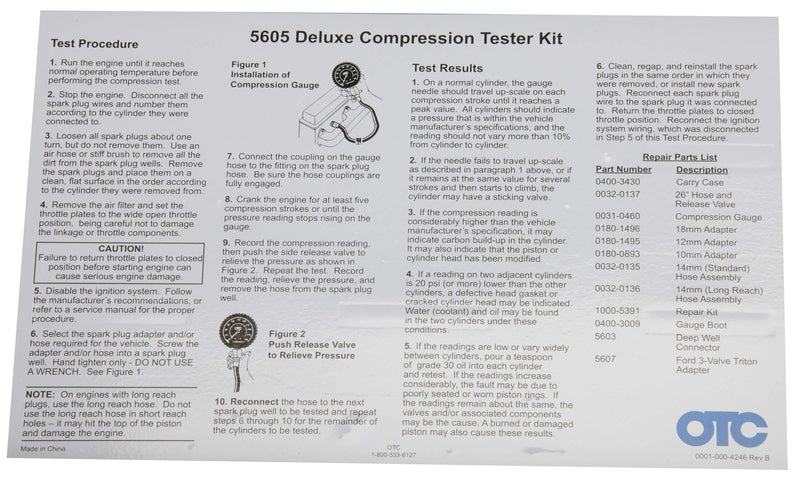 Deluxe Compression Tester