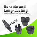 Oil Drain Plug Removal Kit 9pc T-Handle + 8 Adapters for GM Ford VW Audi BMW Mercedes Chrysler Lincoln Alt