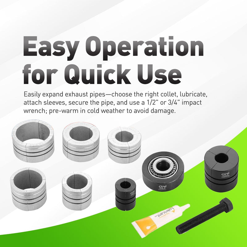 Pipe Stretcher Kit For Exhaust Tubing 1-5/8"–4-1/4" 17350, 17510, 17520, 17530, 17540, 17550 Alt