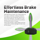 Ratcheting Brake Caliper Press Tool Set For Single–6 Piston Disc Brake Calipers (360° Piston Spreader + Plates + Hanger Hooks + Lining Gauge) Alt