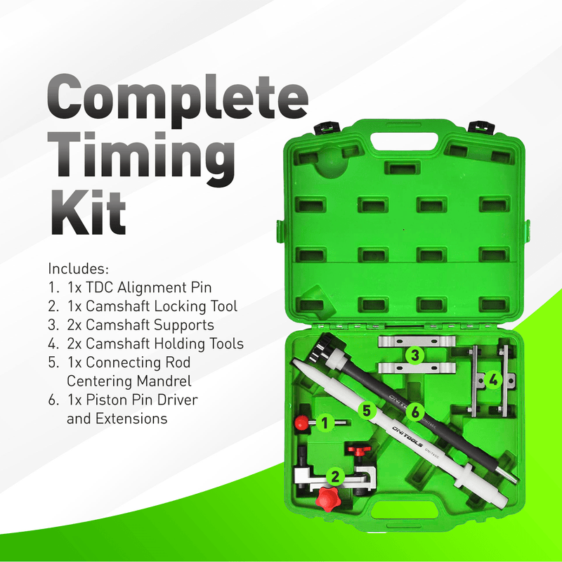 Camshaft Timing Alignment Tool Kit For Porsche 986 Boxster 987.1 Boxster Cayman 996 & 997.1 911 Carrera (1997-2008) 9595, 9612, 9611, 9624, 9608, 9602 Alt