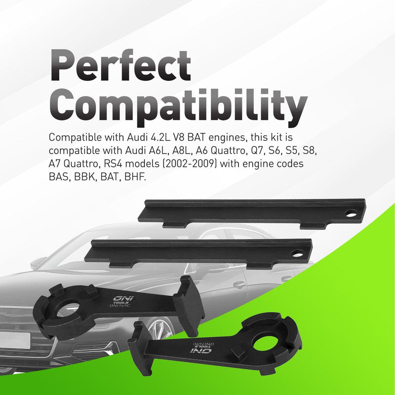 Audi Camshaft Timing Chain Tool Kit For  4.2L V8 A6, A8, S4, Allroad (2002–2009) T40046, T40047, 3242, 3409 Alt