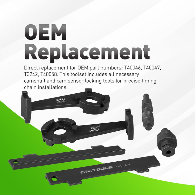 Audi Camshaft Timing Chain Tool Kit For  4.2L V8 A6, A8, S4, Allroad (2002–2009) T40046, T40047, 3242, 3409 Alt