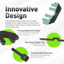 303-1248, 303-1530 Camshaft Holding & Chain Tensioner with Socket Tool Kit for Ford 3.5L 3.7L 4.0L 4V Engines Alt