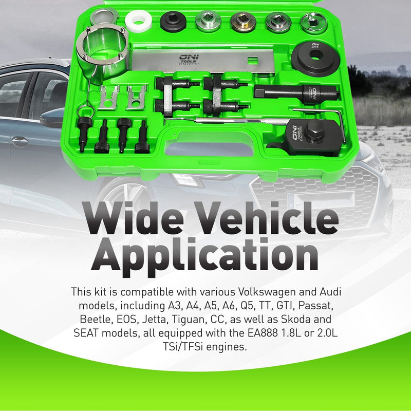 Camshaft & Crankshaft Timing Tool Kit For VW/Audi 1.8 & 2.0 TSI TFSI Engines 2006–2018 T10352, T10368, T40196, T10354, T10060A, EA888 Alt