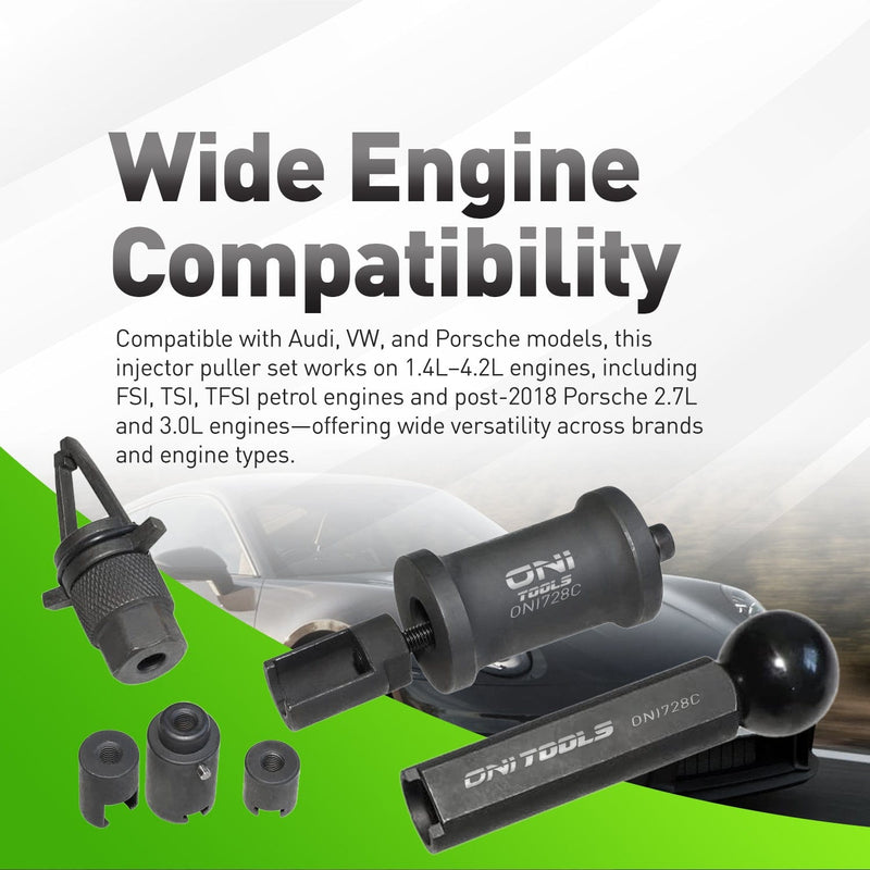 Fuel Injector Puller & Installer Tool Kit For VW & Audi FSI TSI TFSI (2.0T, V6 FSI, 4.2 FSI) T10133C, T10133B Alt