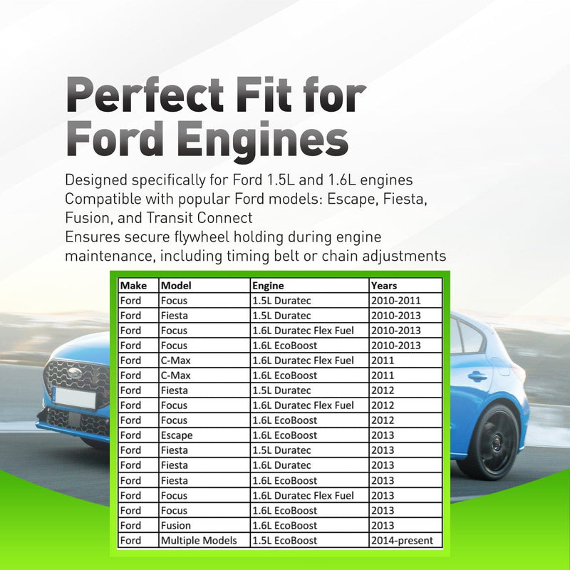 303-393A, 303-393-01, 303-393-02, 21-168 Alt to Flywheel Locking Tool For Ford Escape Fiesta Fusion Transit Connect 1.5L-1.6L
