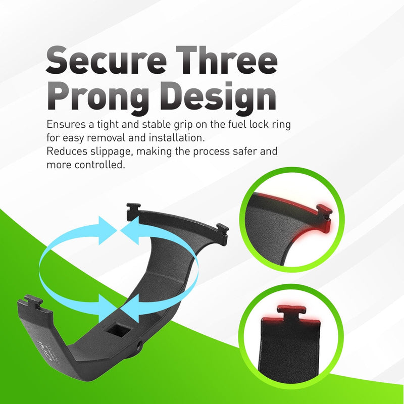 6599, 310-123, J-45722 9340 Universal Fuel Tank Lock Ring Wrench For Ford F-150 Chrysler Dodge Minivans Chevy GM Trucks Alt