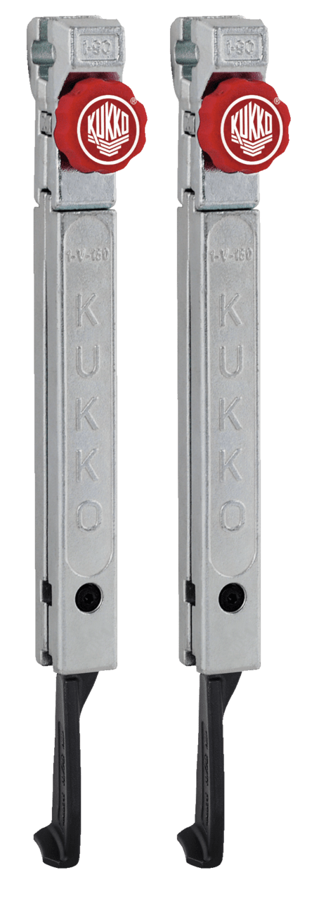 Kukko 1-255-P Universal 2 Extremely Narrow, Quick Adjusting Jaws (pair) 9 7/8 inch (250 mm)