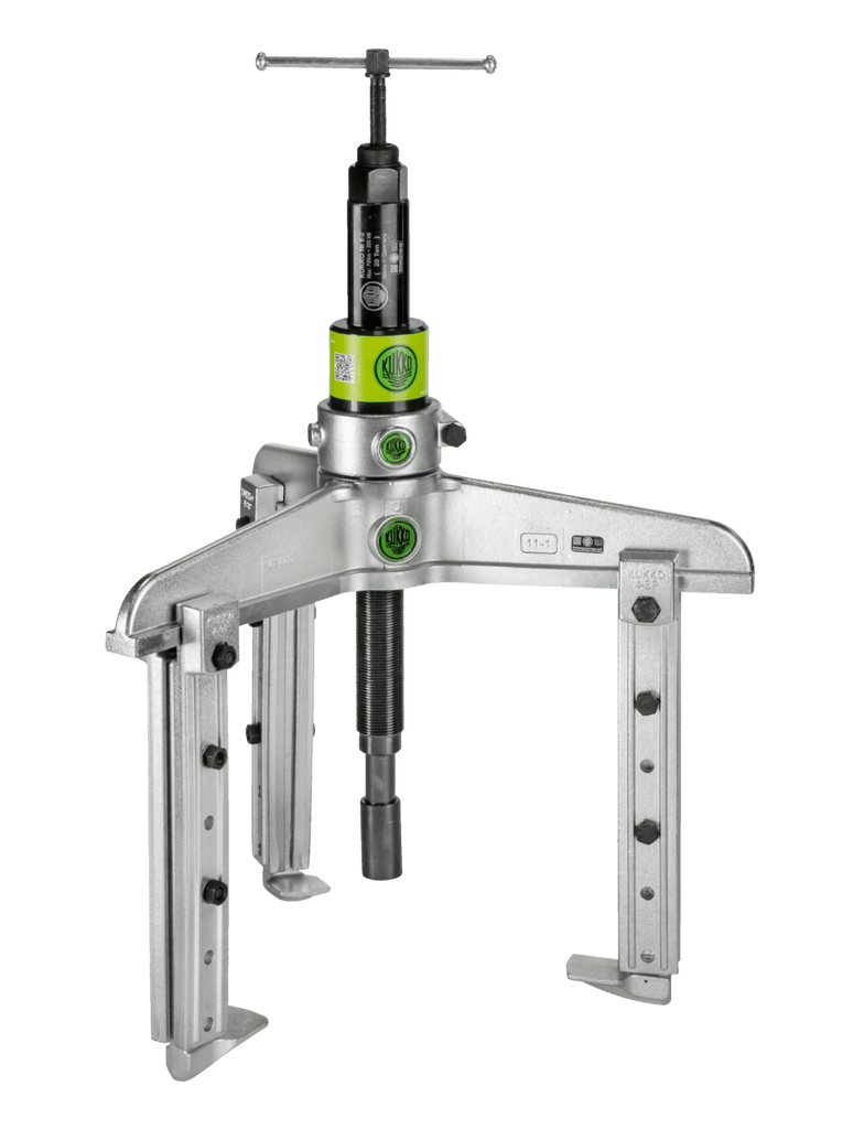 Kukko 11-0-BV Universal 3-jaw External And Internal Puller with Adjustable Reach and Long Hydraulic Spindle - 6 3/4 - 14 3/4 inch (170 - 375 mm)