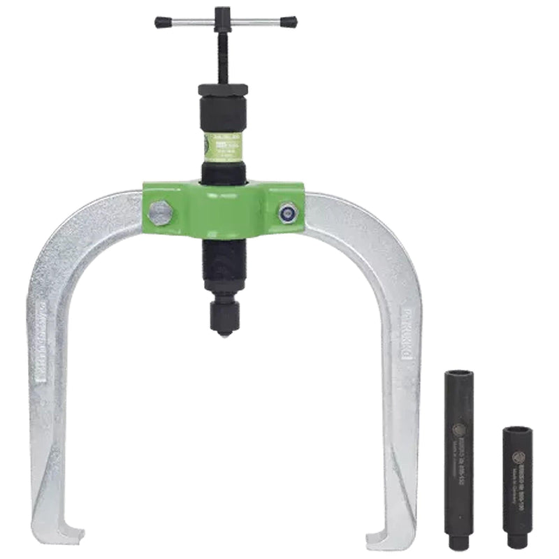 Kukko 844-5-B Universal 2-jaw Puller with Short Hydraulic Spindle and Self-centering Jaws - 5 18 - 9 78 inch (130 - 250 mm)