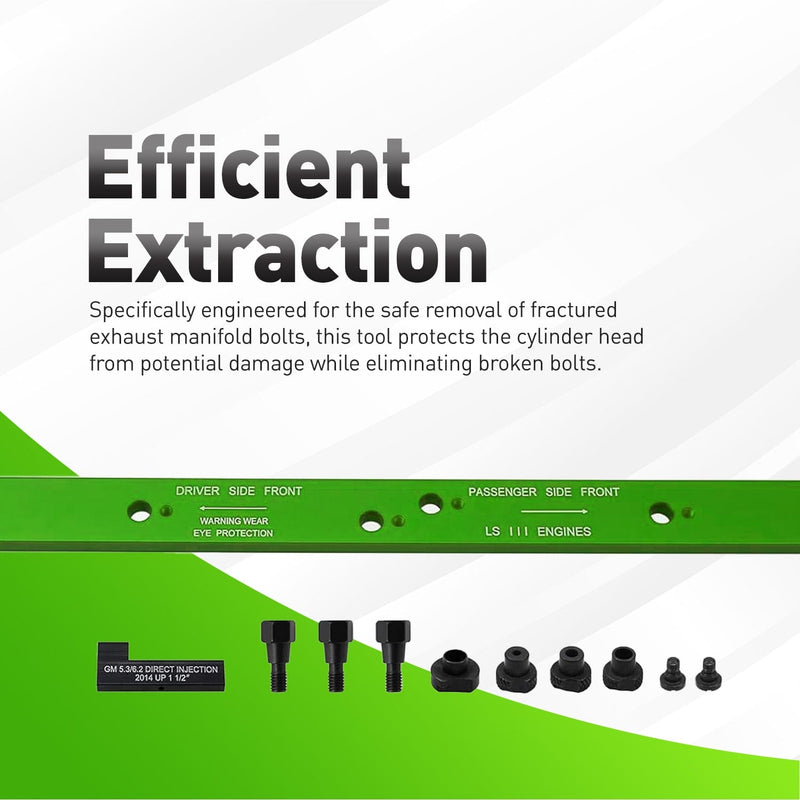 71400 Exhaust Manifold Drill Template Kit For GM LS 4.8L 5.3L 6.0L Alt
