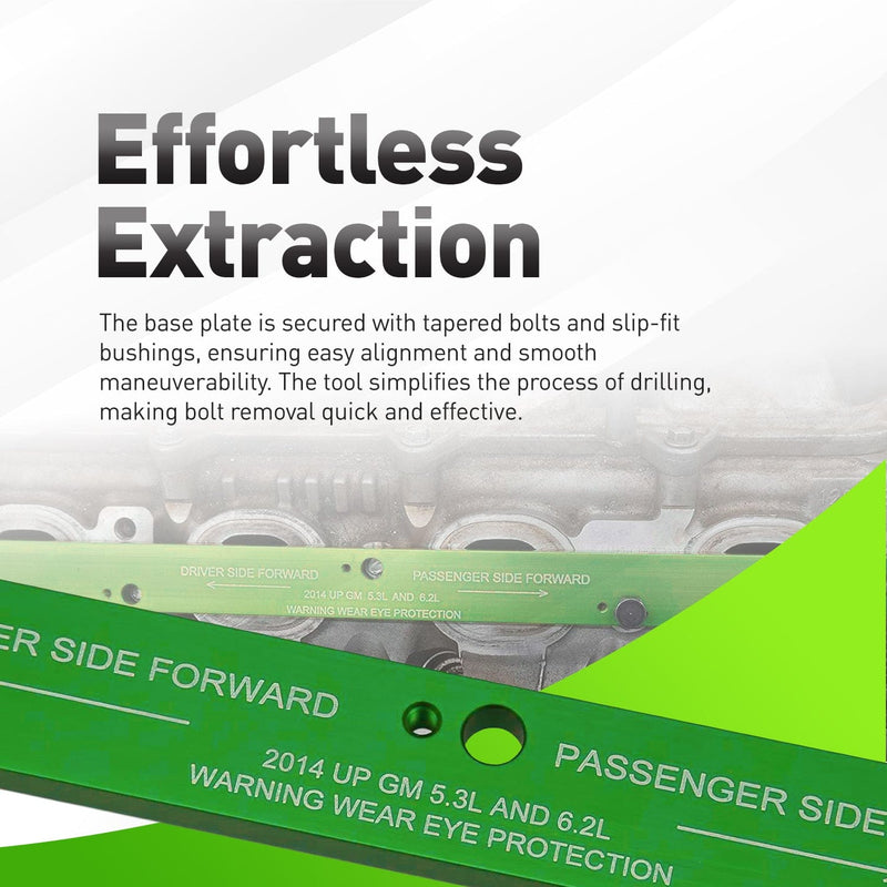71650 Exhaust Manifold Broken Bolt Drill Template For GM EcoTec 5.3L & 6.2L (Silverado, Sierra, Tahoe, Yukon, Escalade) Alt