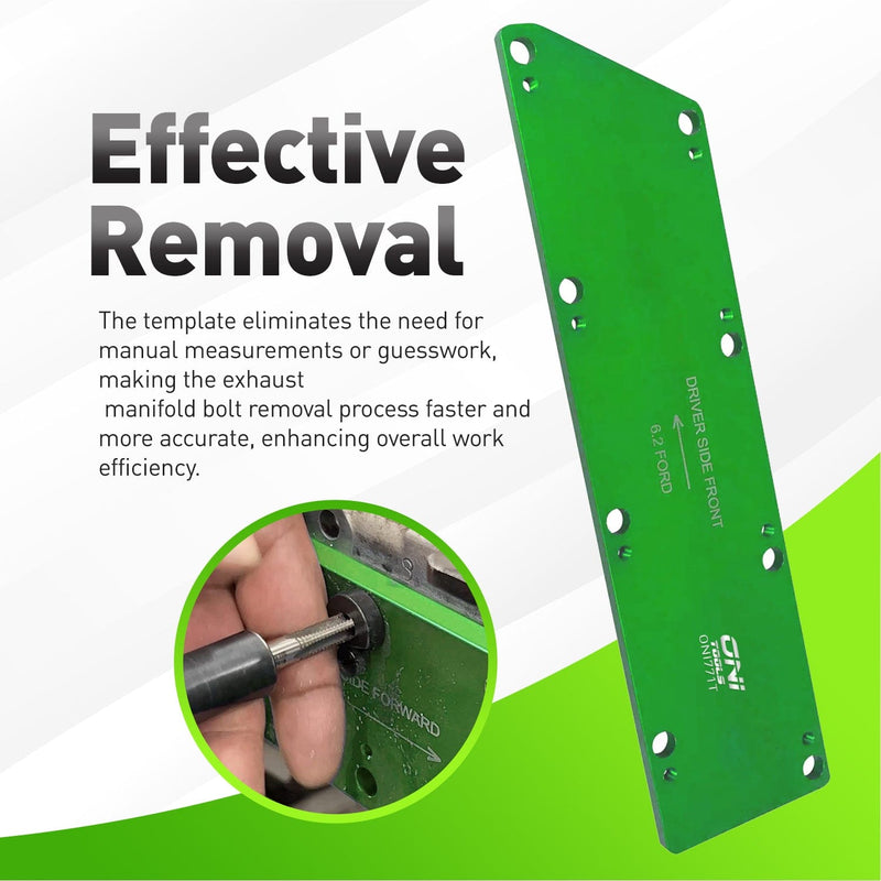 72450 Manifold Bolt Drill Template Kit For Ford 6.2L V8 Super Duty & Raptor Alt