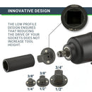 Universal Low Profile Impact Socket Adapter Set (Set of 3 Pcs)