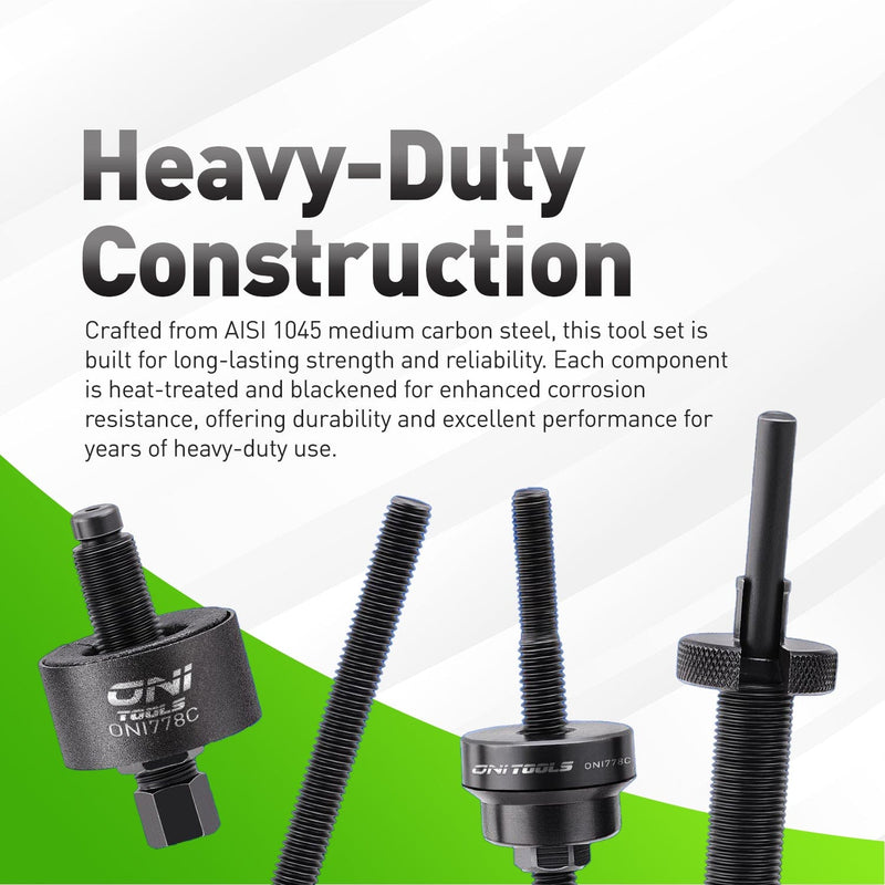 Power Steering Pump Pulley Puller & Installer Set (7pc) For Ford GM Chrysler VW Pressed-On Pump Pulleys OTC 4530 Alt