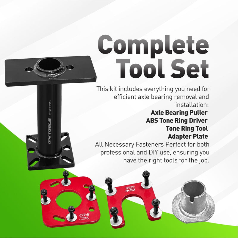 09521-25011 Rear Axle Bearing Puller & ABS Tone Ring Installer For Toyota 4Runner 1995-2020 Tacoma 1995-2004 Tundra 2000-2006 Hilux 2004-2012 T100 1995-1998 Alt