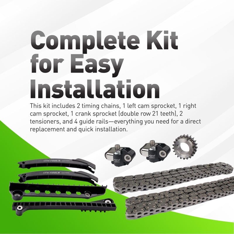 9-0391SB, 5L3Z-6268-A, XL3Z-6306-AA Timing Chain Kit For 5.4L 3V & 2V Ford & Lincoln 2002–2014 Alt