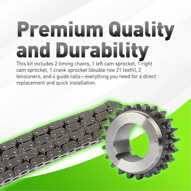 9-0391SB, 5L3Z-6268-A, XL3Z-6306-AA Timing Chain Kit For 5.4L 3V & 2V Ford & Lincoln 2002–2014 Alt