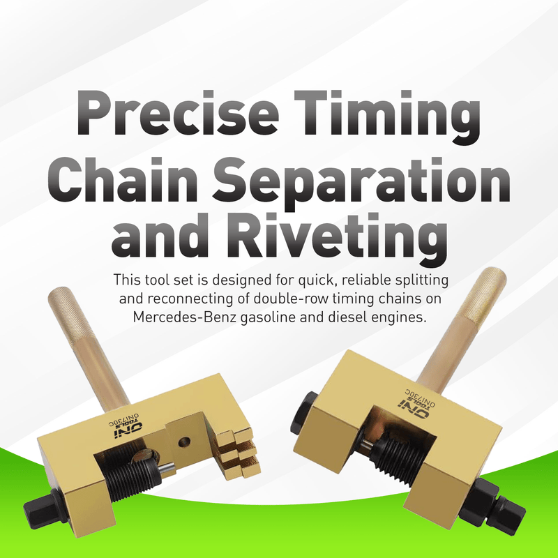 9312A Timing Chain Riveting & Separating Tool Kit For Mercedes Benz Duplex & Double-Row Timing Chains (M271 M272 M273; OM601–OM617) Alt