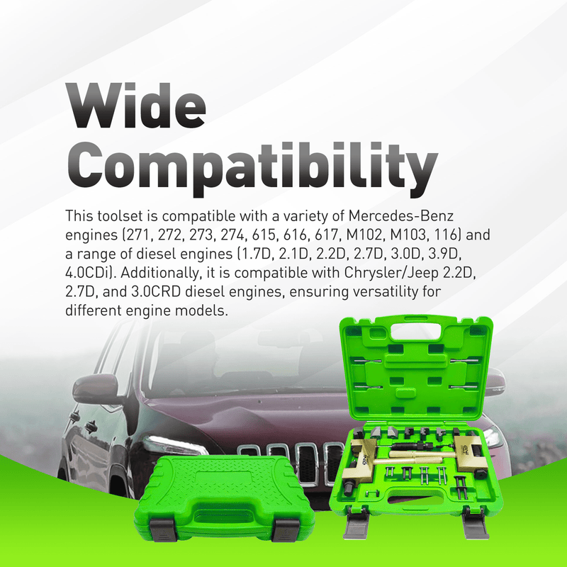 9312A Timing Chain Riveting & Separating Tool Kit For Mercedes Benz Duplex & Double-Row Timing Chains (M271 M272 M273; OM601–OM617) Alt