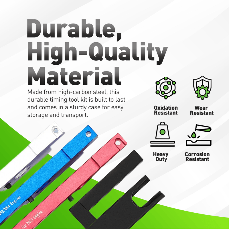 Master Engine Timing & Camshaft Alignment Tool Kit For BMW N51 N52 N52K N53 N54 N55 2.5L 3.0L (BMW inline-6) 110300, 114280, 114290, 118520 Alt