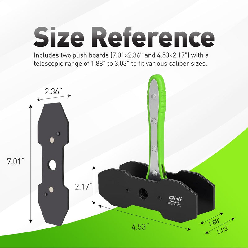 Brake Caliper Press For Single, Dual & Quad Piston Disc Calipers (1.88–3.03 in) Ratcheting 279-5420 Alt