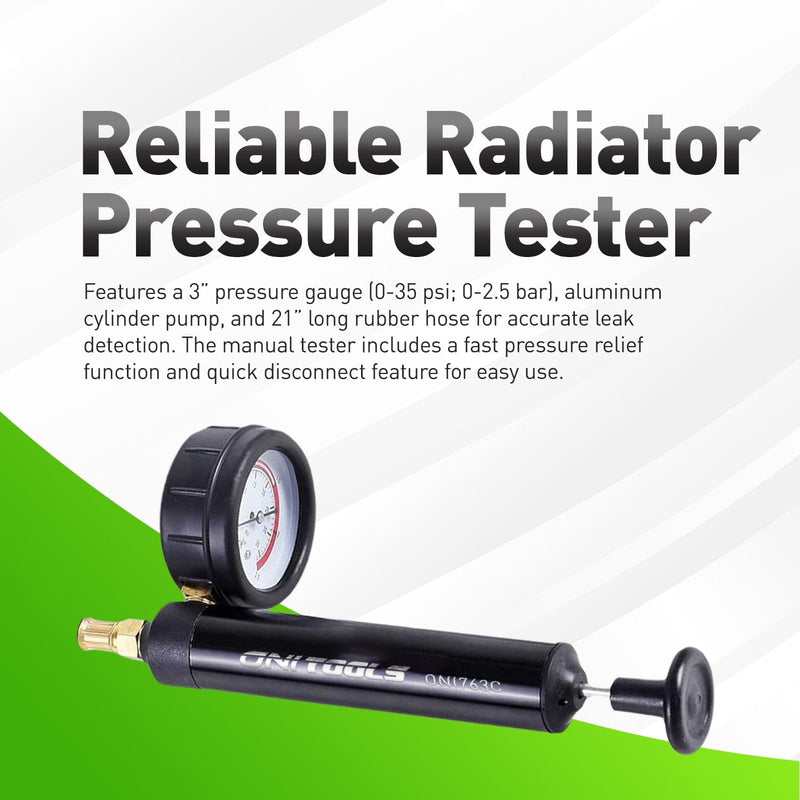 Universal Radiator Pressure Tester & Vacuum Refill Kit For Cars SUVs & Light Trucks 78585, GT1019, 550000  Alt