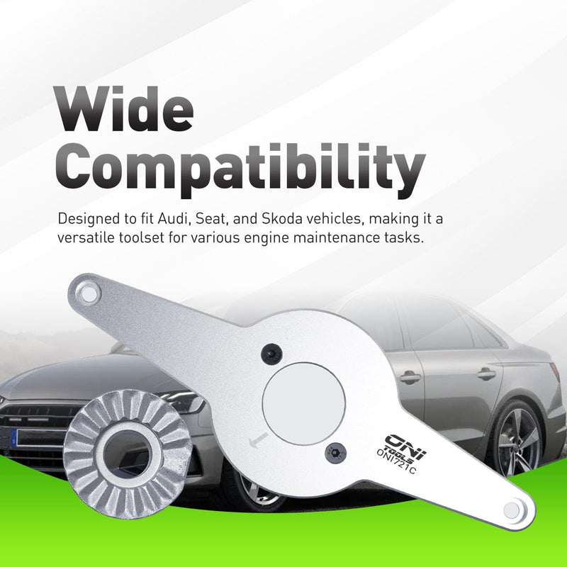 T10531 Vibration Damper Holding Tool For EA888 1.8L & 2.0L Crankshaft Pulley Removal & Timing Chain Service Alt