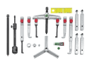 Kukko K-2030-20+S+B Universal 2-Jaw and 3-Jaw Puller Set with Two Different Pulling Hooks Types 2