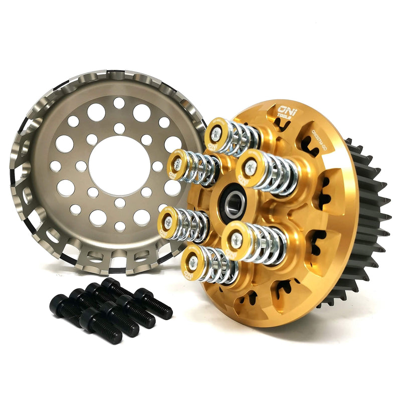 Oni Tools-ONI263M-Dry Clutch Pressure Plate | Springs Cap Bolts Kit | Basket Corse-style & Center Hub Boss for Ducati Monster Multistrada Streetfighter SuperSport ST2 ST4 Superbike SuperSport